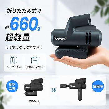 Amazon | Yoeyang コードレス高圧洗浄機 折りたたみ式【業界最軽量660g