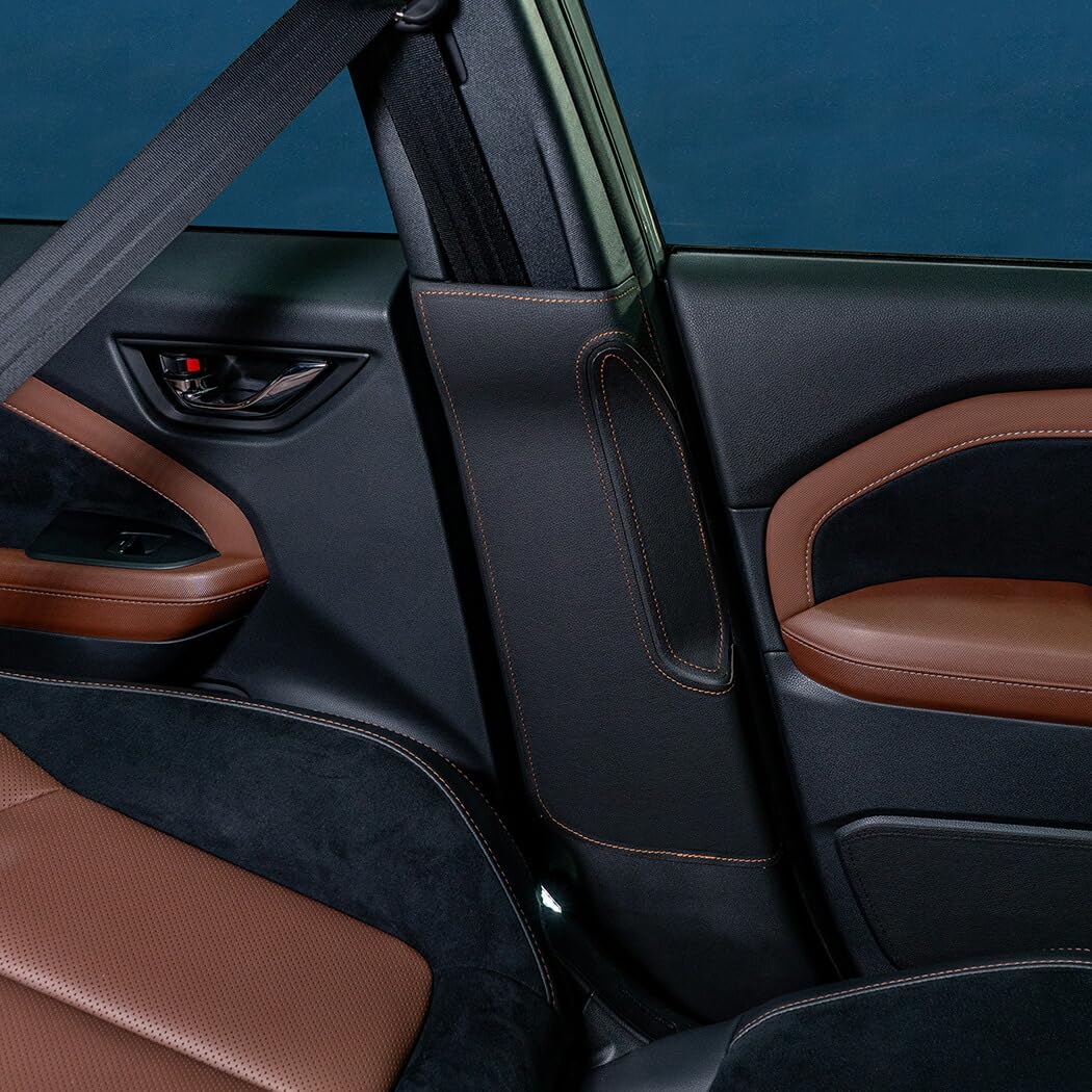 【axis-parts】スバル フォレスター 適合 型式：SL 年式：R7.4〜 シートベルトバックルガード 4点セット sbg-sfl-037【ステッチカラー選択可】パターン：レザー/ステッチカラー：ブラウン(ST)