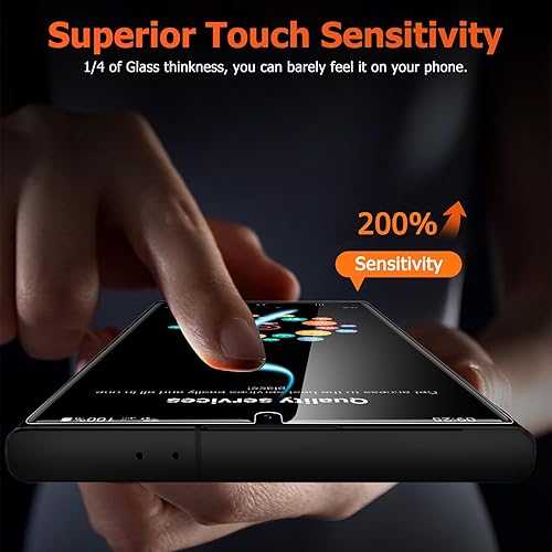 Miniatura 4 de LYWHL Paquete de 3 protectores de pantalla para Samsung Galaxy S24 Ultra, película de hidrogel de TPU flexible y duradera, protección de cobertura