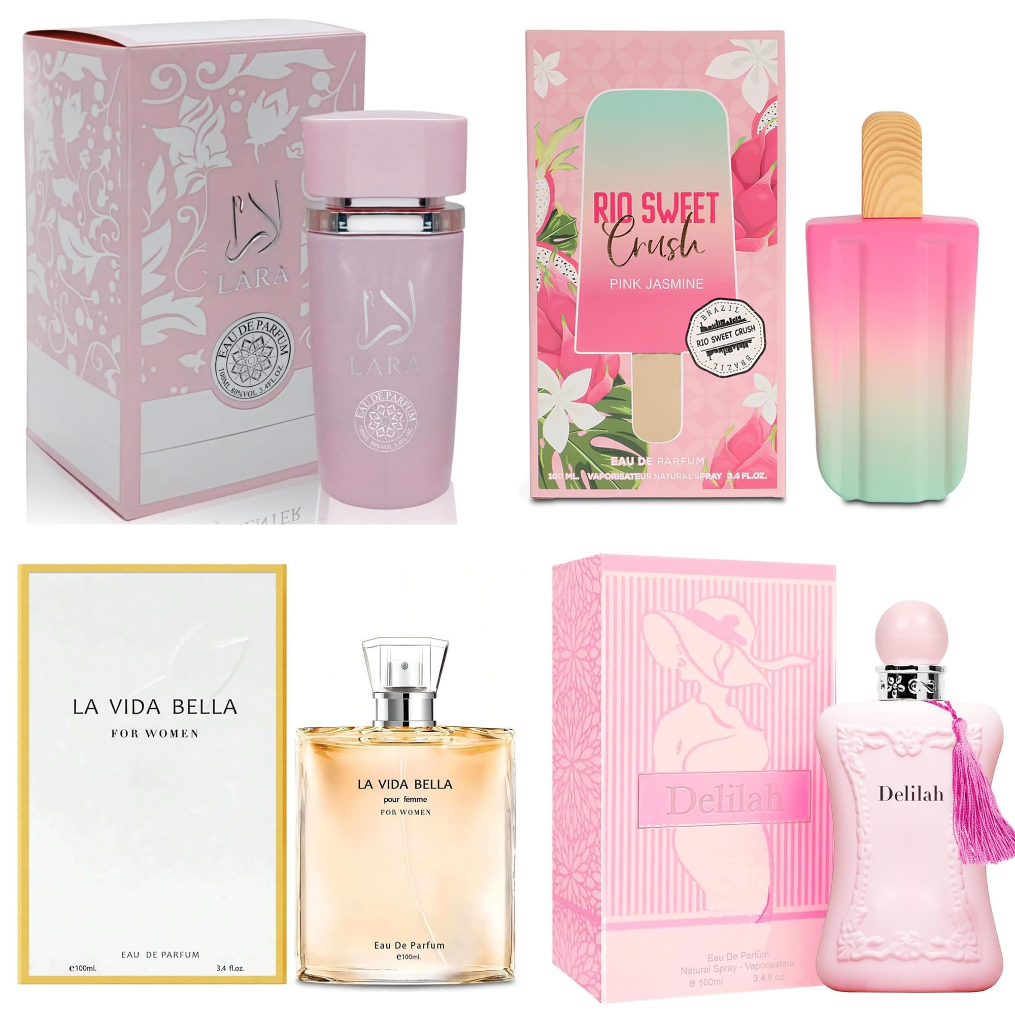 Amazon.com : A CENTER 4PCS Perfume Set for Women - Floral