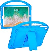 Vista 11 de Funda para niños para iPad de 6ª/5ª Generación, Funda de silicona premium para iPad de 9.7 pulgadas 2018/2017 con asa de soporte incorporada