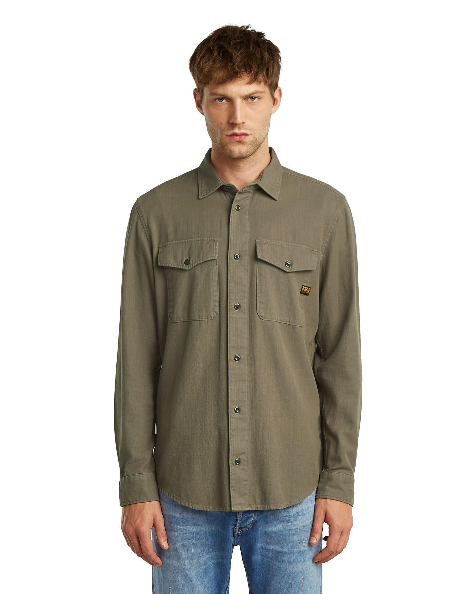 G-Star Herren Marine Slim Long Sleeve Shirt