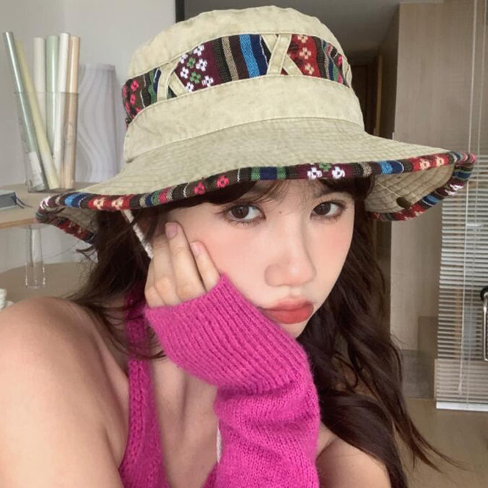 Dsgzkk Cowboy Hat,Adult Washed Cowboy Spring Sunproof Casual Sport Caps for Women Men Outdoor Visor Hats Multicolor