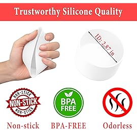 KTKUDY 2Pcs Silicone Boot for Stanley Quencher Tumbler H2.0 30 oz 40 oz & IceFlow 20 oz 30 oz & Intended for Hydro Flask Water Bottle 12-24 oz - Protective Cup Bottom Accessories Fits Stanley Cup