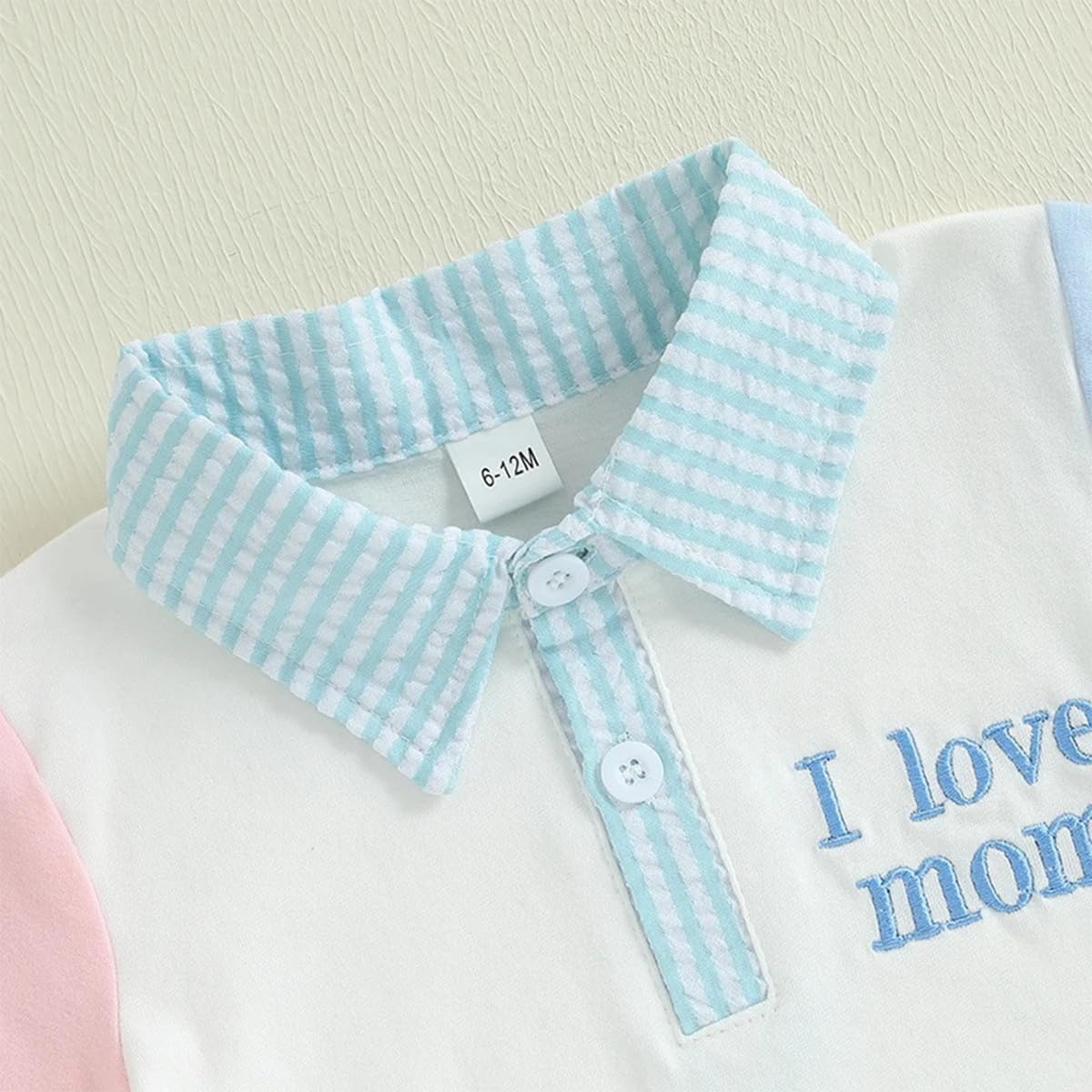 Conjunto Ropa para Niños Pequeños Manga Corta con Cuello Vuelto Camiseta Polo Lisa/Estampada y Pantalones Cortos 2 Piezas Chándal Traje para Verano - 4