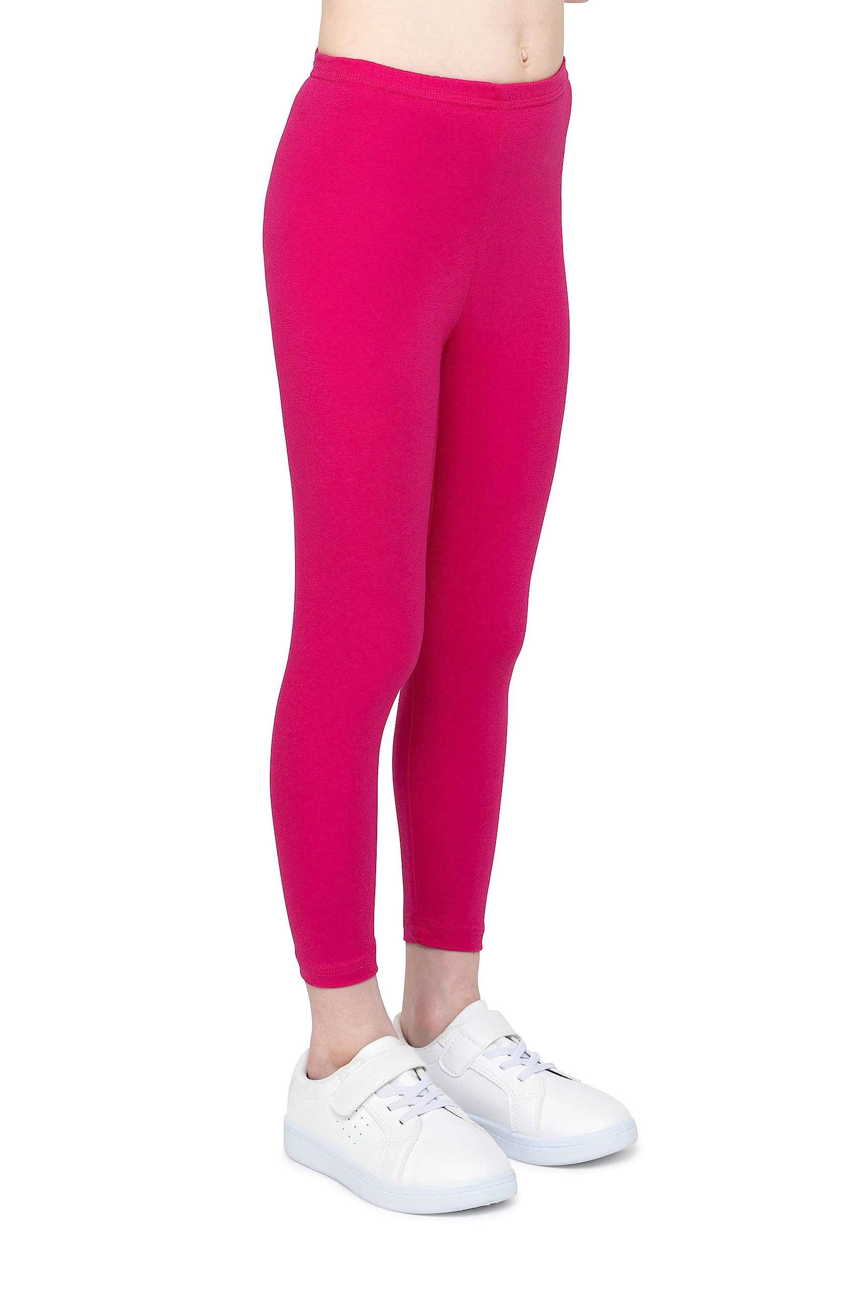 infatti Leggings in Cotone per Bambina, Pantaloni Morbidi e Comodi per Bambini, Allenamento Casual, Stile Elegante, Abbigliamento Basic Zoe