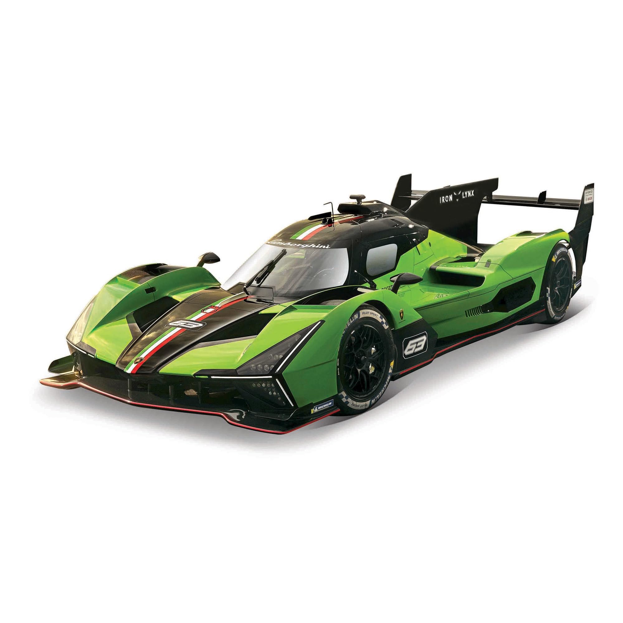 Amazon | Bburago 1/43 ランボルギーニ SC63 LMDh グリーン ／ レース