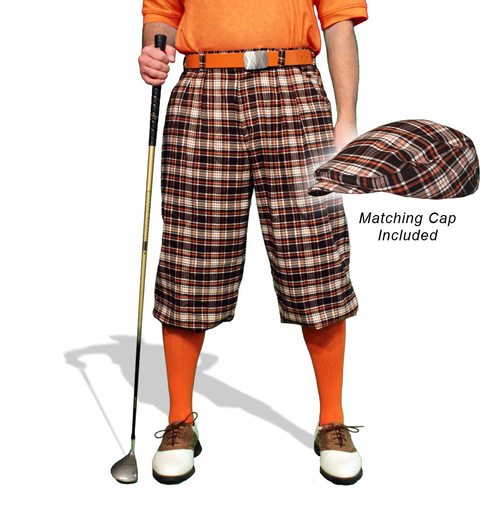 Amazon.co.jp: 格子柄ゴルフKnickers &キャップ:メンズ' Par 5