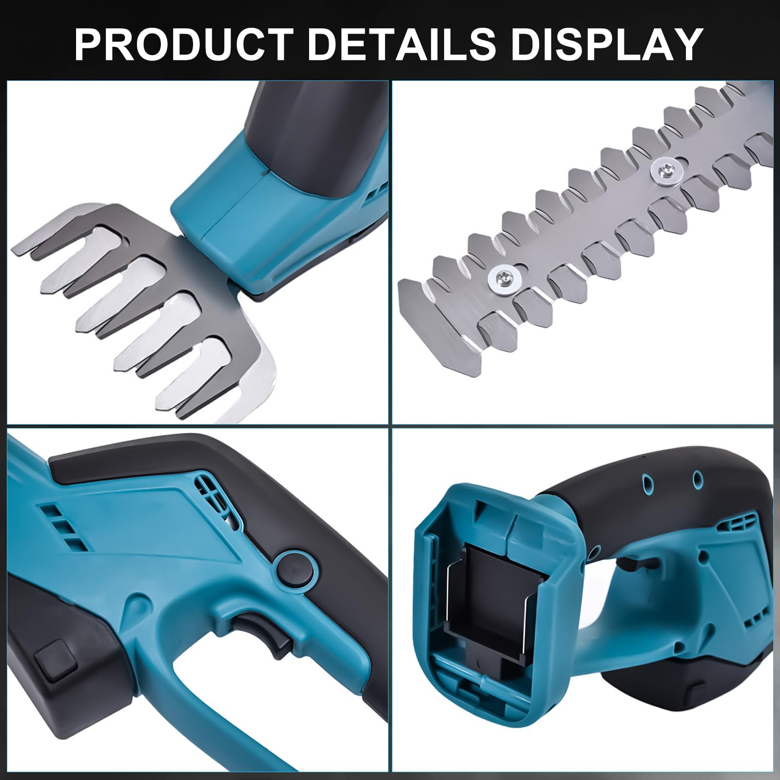 Tagliasiepi A Batteria Per Makita 18V - Forbice 2 In 1 Per Erba E Arbusti | Larghezza Taglio 100mm