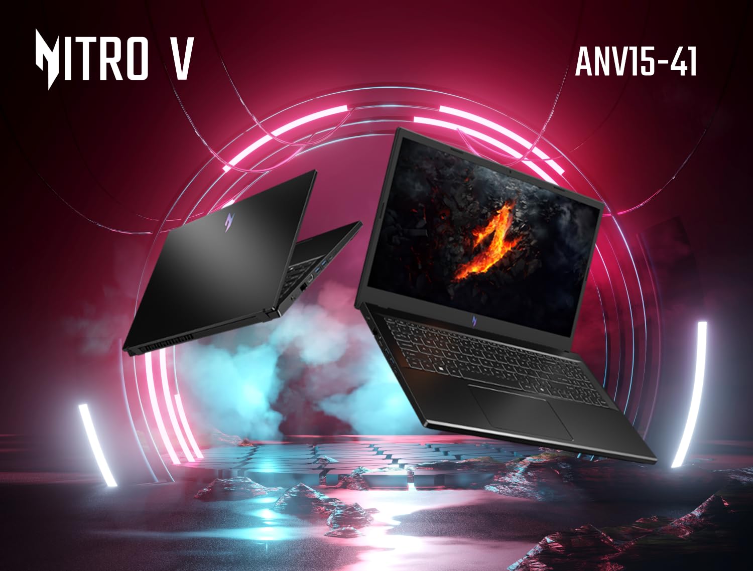 Acer Nitro V ANV15-41-R9NM, laptop do gier 15,6'' Full HD IPS 144 Hz, (AMD Ryzen 7 7735HS, NVIDIA GeForce RTX 4060, RAM 16 GB, 1024 GB SSD, Windows 11) Laptop do gier, kolor czarny