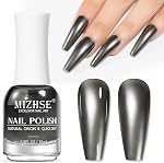 MIZHSE Pink Nail Polonais 15ml,Grand volume à sec rapide Pearl Huile polonaise Air Séchage rapide Pearlescent clair rose laque de ongles Non Gel à base d'huile Nail Art Manucure Salon Accueil DIY Cadeaux