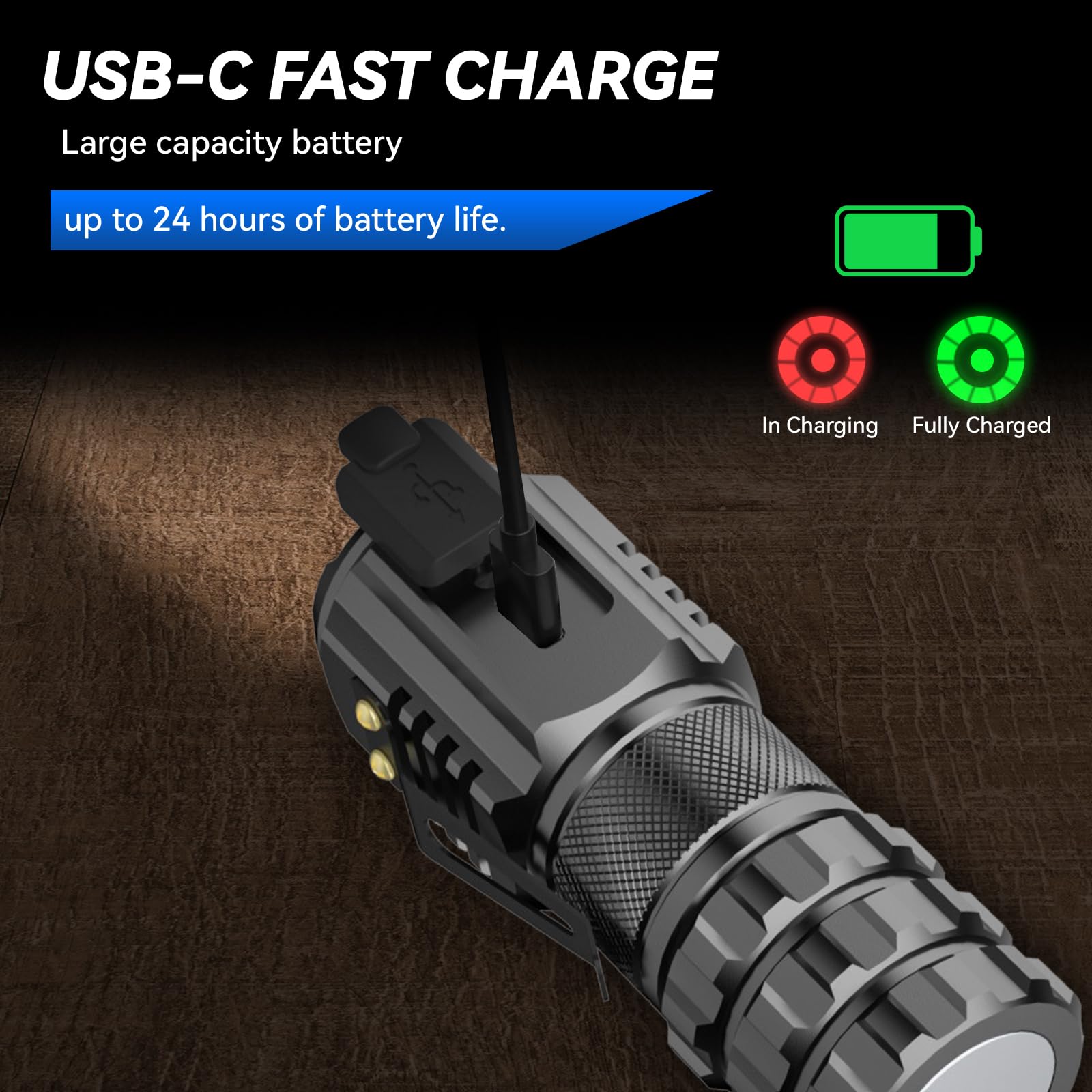 UNROEVS XC06 Mini linterna recargable, linterna de bolsillo con imán, linterna compacta pequeña superbrillante, 5 modos de linterna EDC para camping, emergencia.
