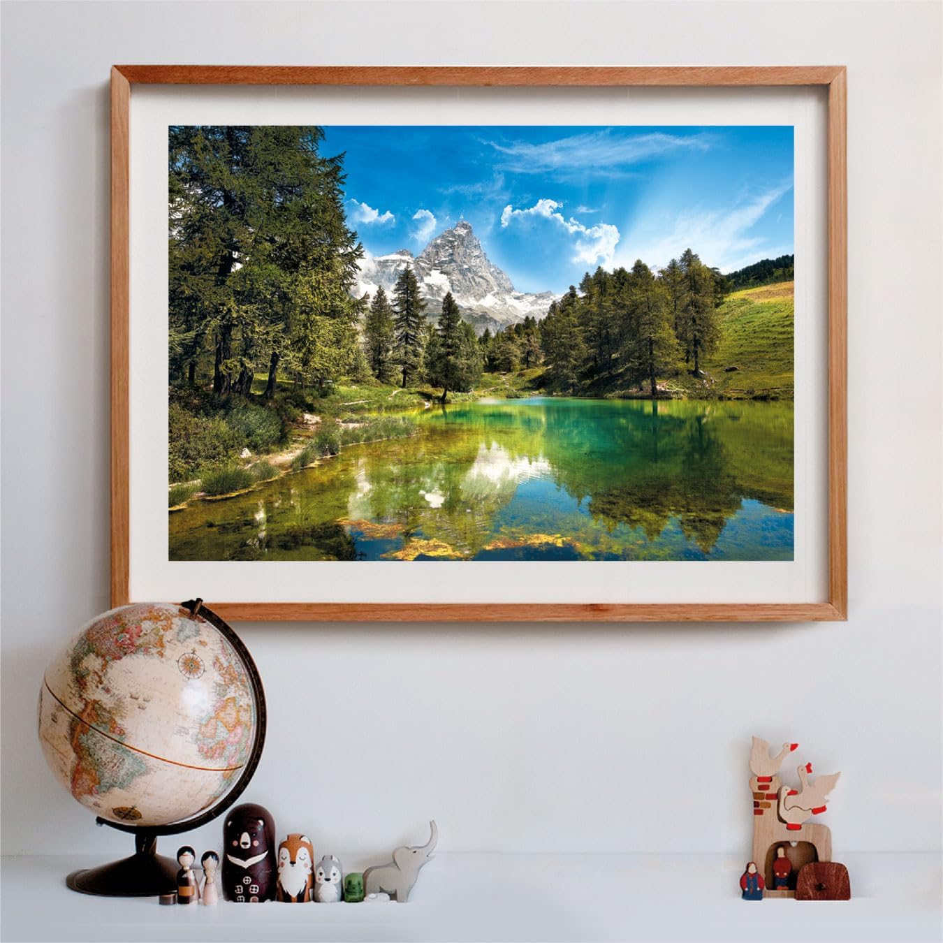 Clementoni Jigsaw Puzzle Collection - Blue Lake 1500 Pieces - Poster Included, Puzzle for Adults 14-99 Years, Gift for Men/Women, Italian Landscape, Made in Italy, 31720