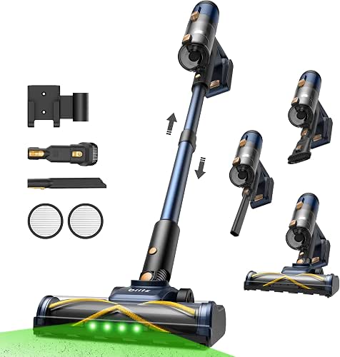 Vexilar Aspirateur Balai sans Fil V12, 50Kpa/50Min/450W Aspirateur sans Fil