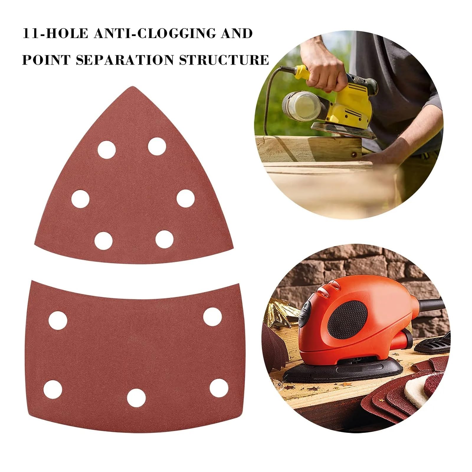Carta Vetrata Carta abrasiva Mouse 105X150 mm, con gancio e passante, grana 40/60/80/120/180/240/320, for lucidare legno, plastica, pelle