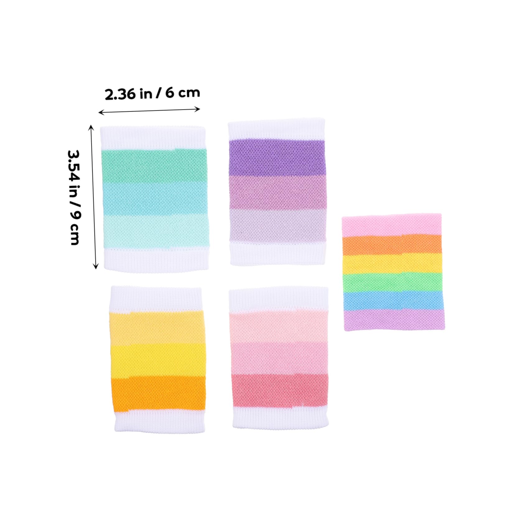 KOMBIUDA Ergonomic Wrist Support Straps 5pcs Wrist Sleeves Compression for Breathable Wrist Braces for Sports