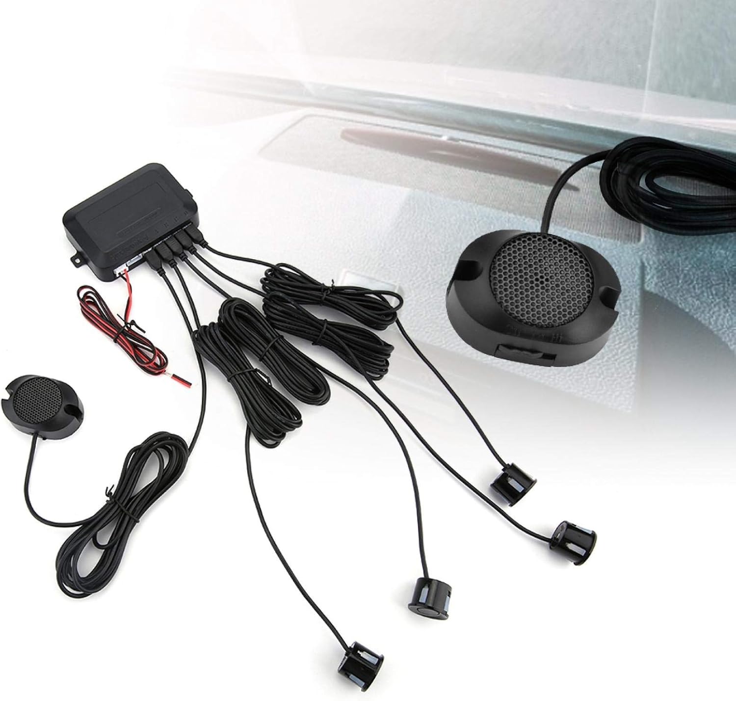 Car Reverse Backup Parking Sensor Radar System, Car Parking Sensor 12v Auto Vehicle Sound Warning Beep Alarm Buzzing Alert Universal Distance Detection Rear Reversing Assistance Reminder 30CM~150CM | Vehicle Sound Warning Beep Alarm Buzzing Alert Universal Distance Detection Rear Reversing Assistance Reminder 30CM~150CM