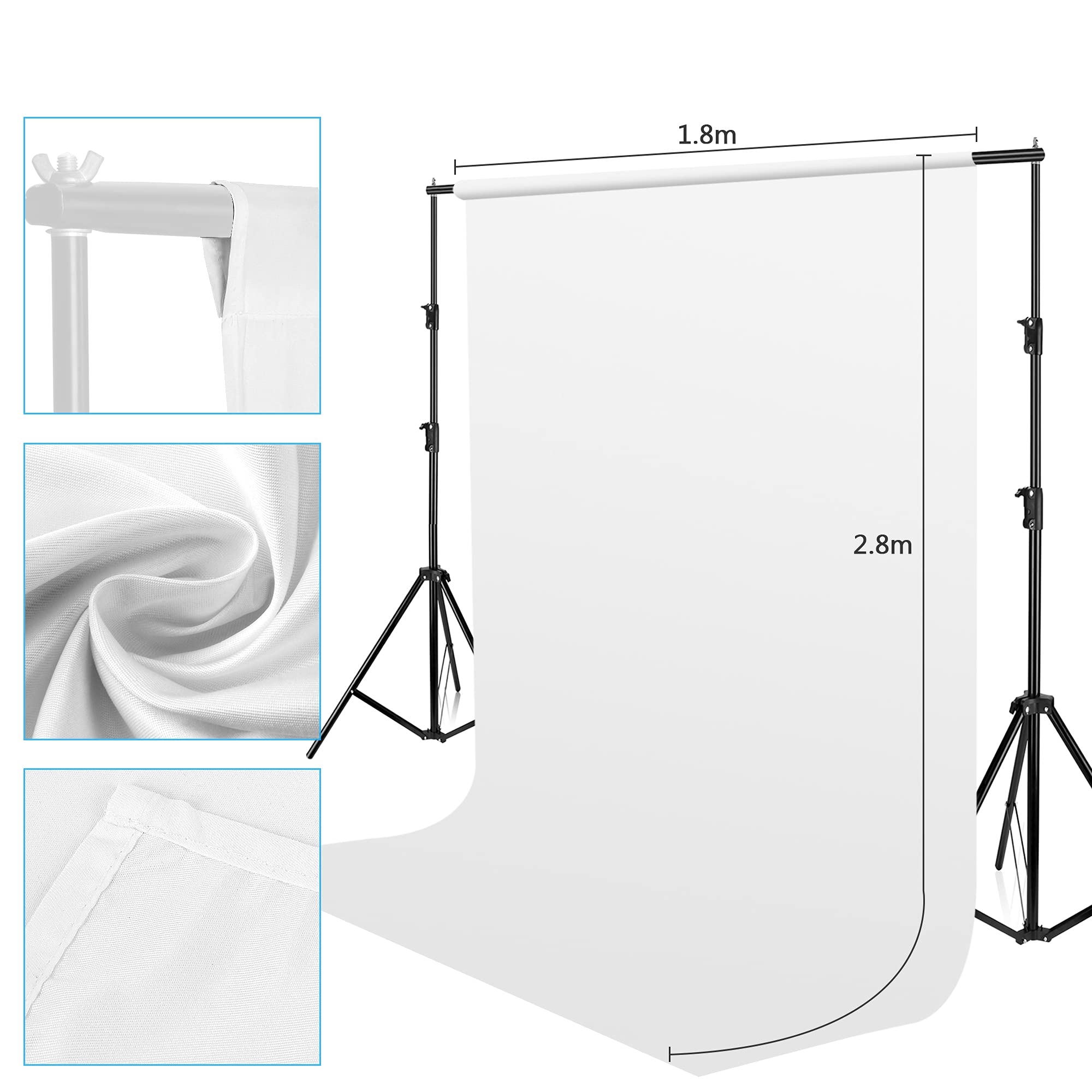 Sfondo fotografico in tessuto, 243 × 300 cm, per fotografia del prodotto, per studio fotografico, ritratto, fotografia del prodotto, beige Sfondo fotografico in tessuto, 243 × 300 cm, per fotografia del prodotto, per studio fotografico, ritratto, fotografia del prodotto, beige