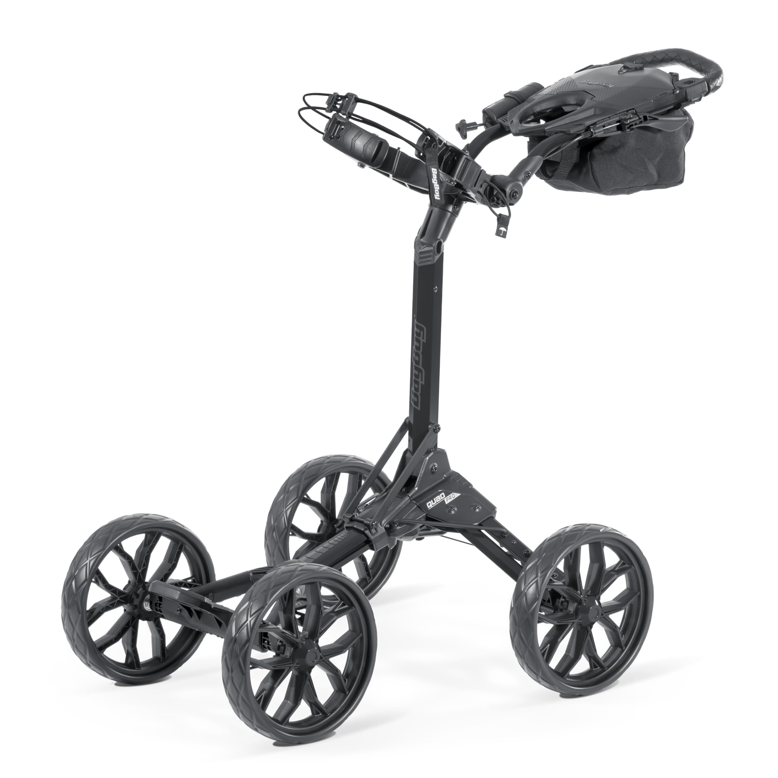 Bag Boy Quad Pro Push Cart, Black/Slate