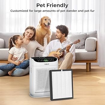 2 Pack ZX001 True HEPA Replacement Filter Compatible with