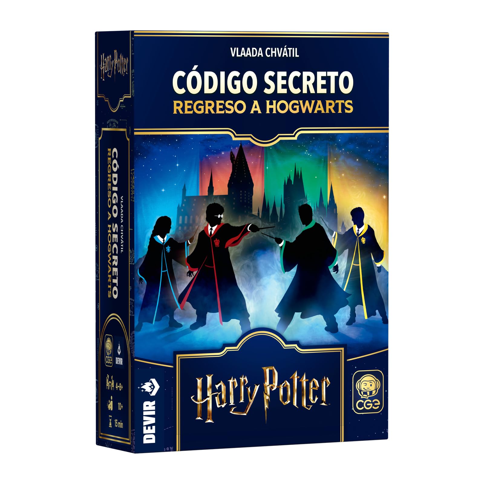 Devir - Tajny kod Powrót do Hogwartu Gra planszowa Harry Potter | Magia i Strategia Rodzina, 4-8 Graczy, +10 Lat, Szybkie Gry | Wersja hiszpańska (BGCOSEHPSP)