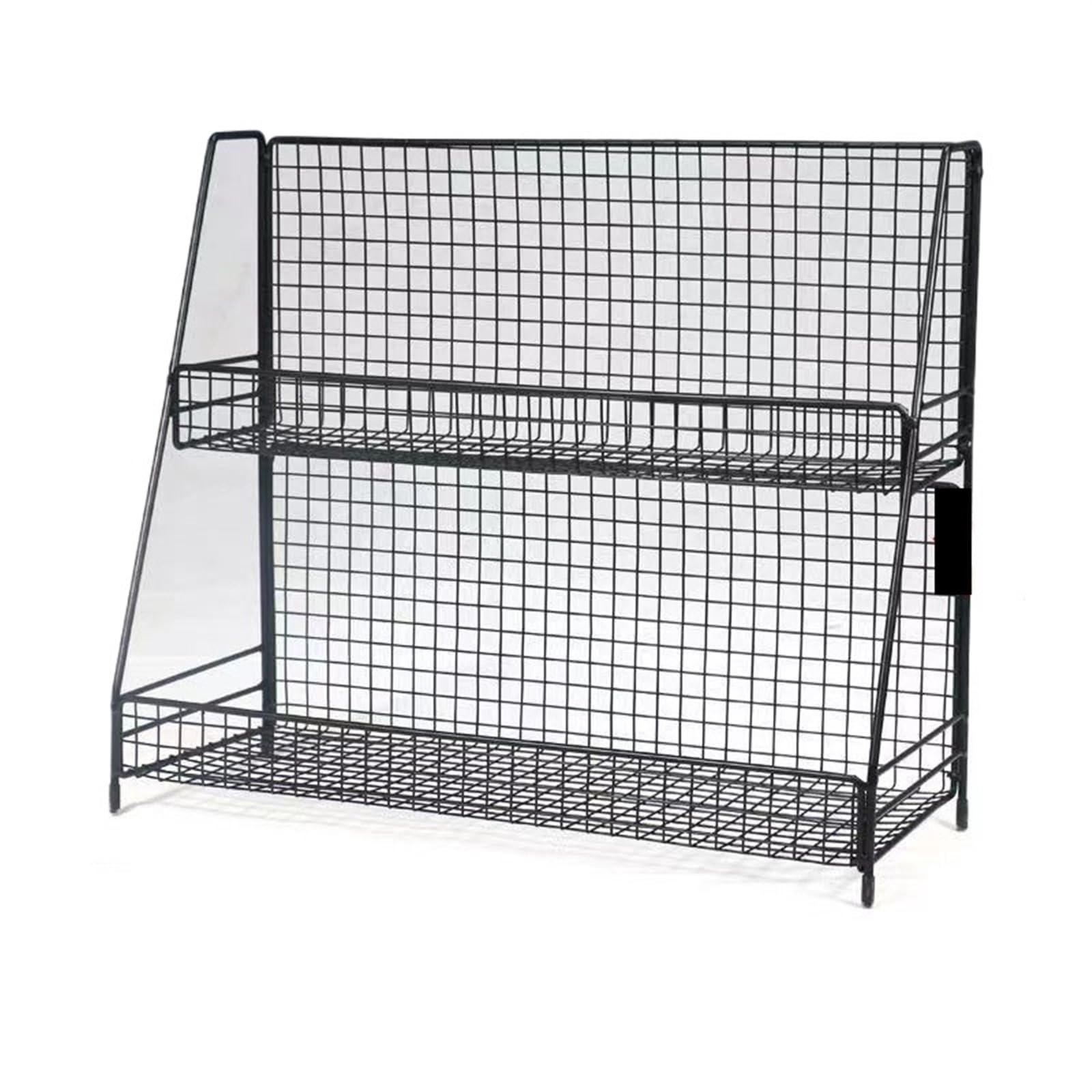 Organizery do pokoju rzemieślniczego i metalowy uchwyt na wstążkę, stojak na papier do pakowania prezentów, rolka i szpule, czarny, 3 warstwy, 30 x 18 x 45 cm