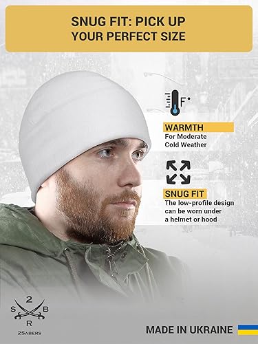 Miniatura 3 de 2SBR 2SABERS Gorro de invierno cálido de forro polar para hombre, gorro táctico militar del ejército