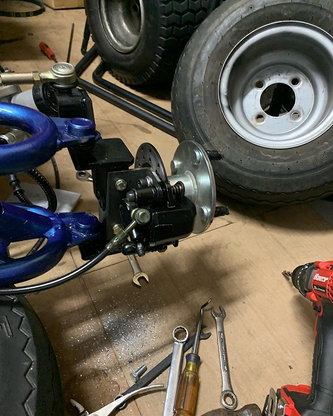 20/mo Finance MOFANS 150CC Go Kart Disc Brake Master Cylinder Kit Complete Brake Assembly