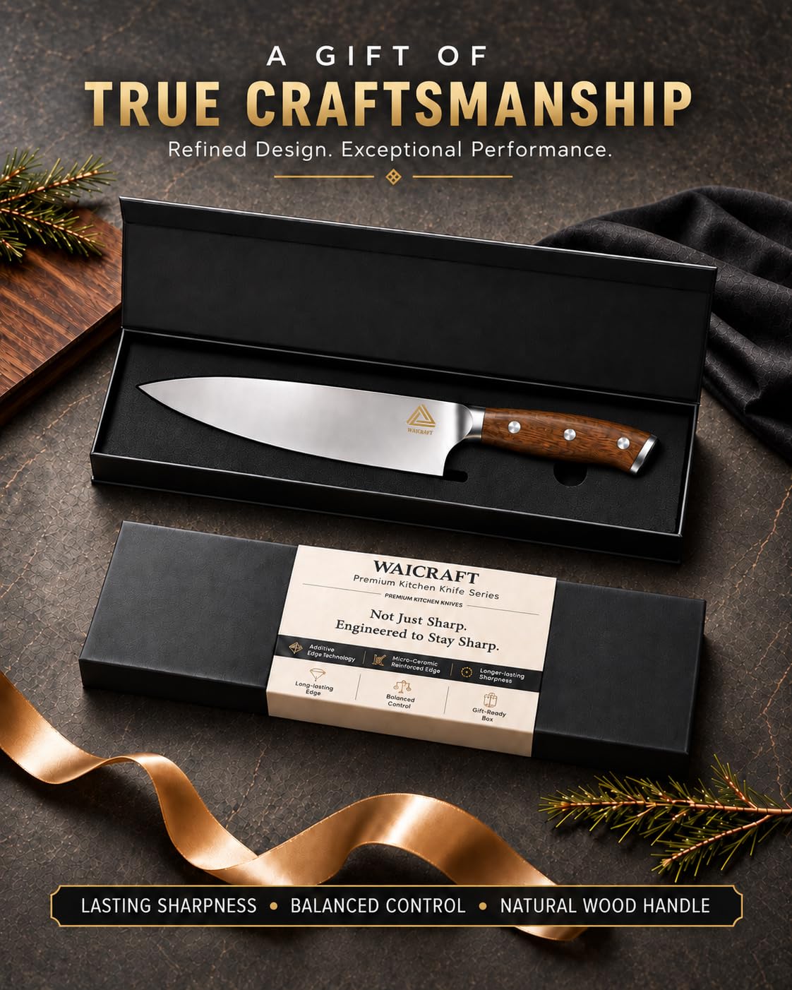 8" Professional Chef Knife, Advanced Edge for Lasting Sharpness — Amazon image 9