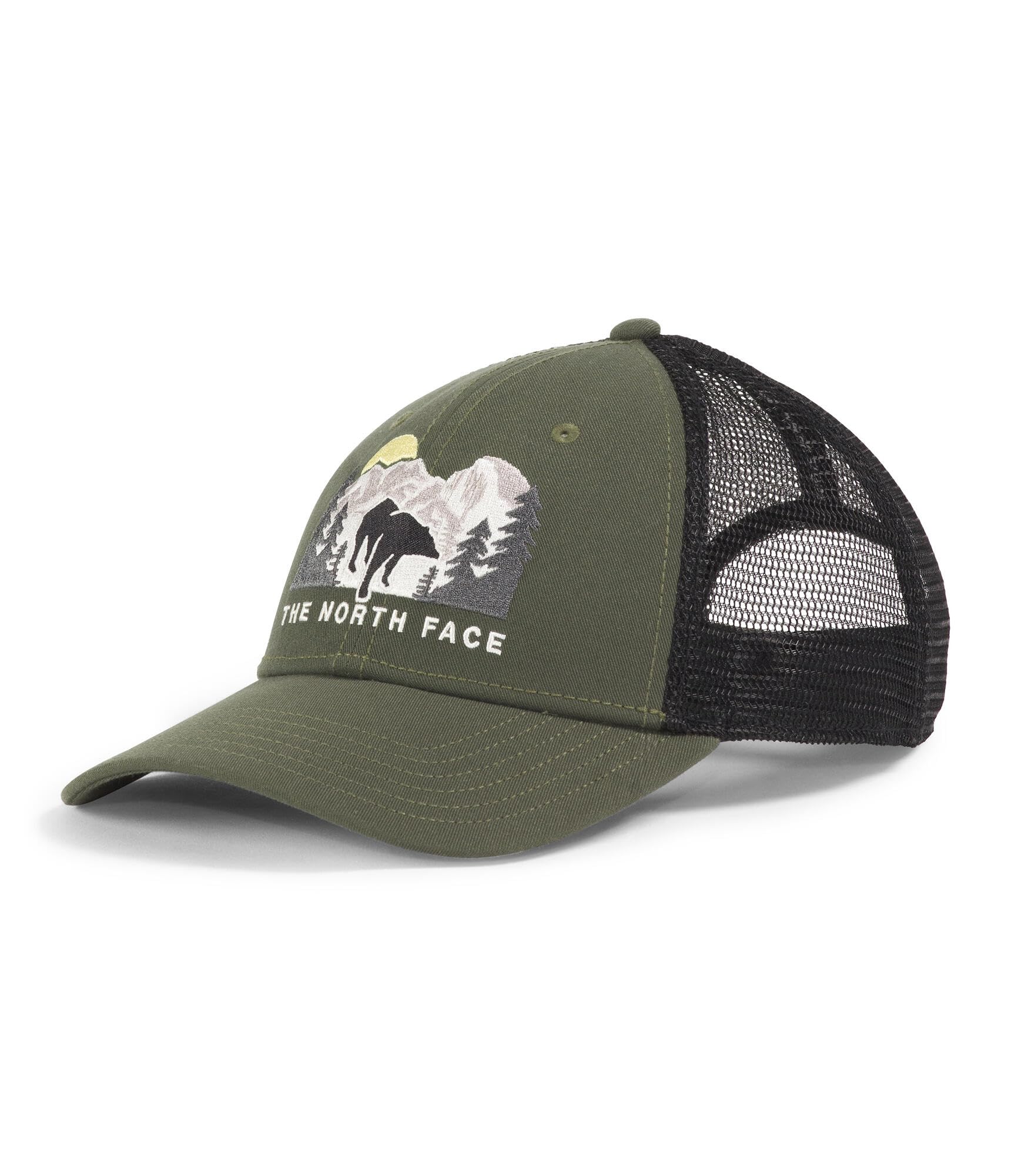 The North Face Unisex Embroidered Mudder Trucker Hat, New Taupe Green/Bear Gr, One Size