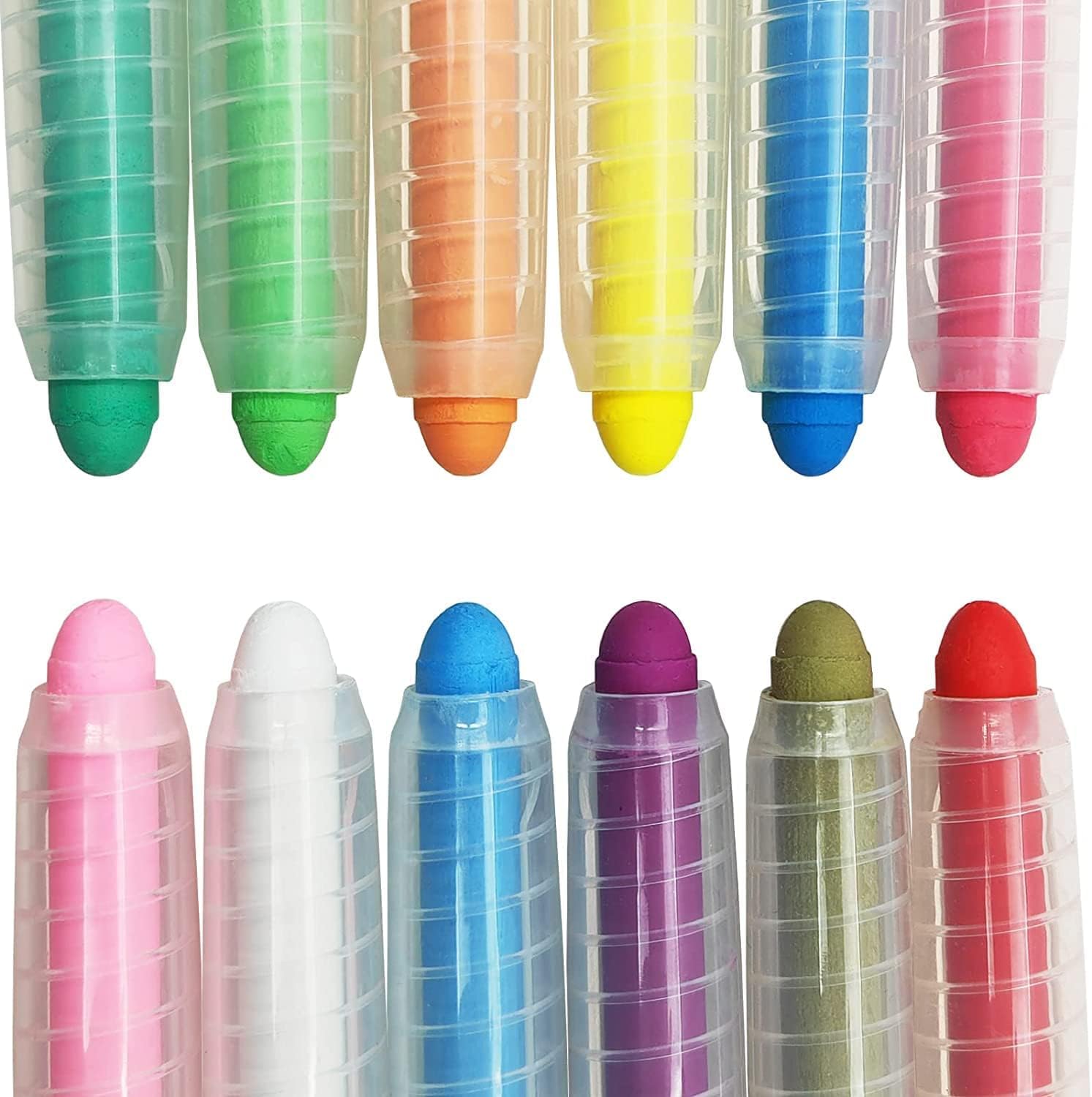 12 Pcs Non Toxic Dustless Chalk for Kids, Colored Chalk, Washable Chalk, Safe for Children, Easy to Carry, Not Easy to Break, for Blackboard Kids Children Drawing Writing