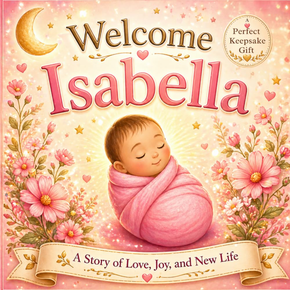 Welcome Isabella: A Personalized Baby Book for Isabella – A Sweet Story to Celebrate a New Baby Girl (Three Hearts Personalized Baby Names (Isabella))