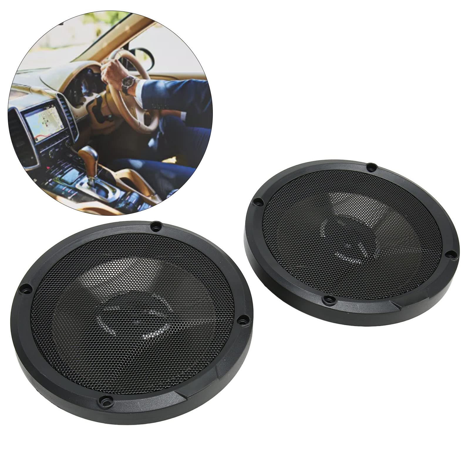 SIXRUN Altavoces de Coche Coaxiales 260W, 91dB 4 Ohmios