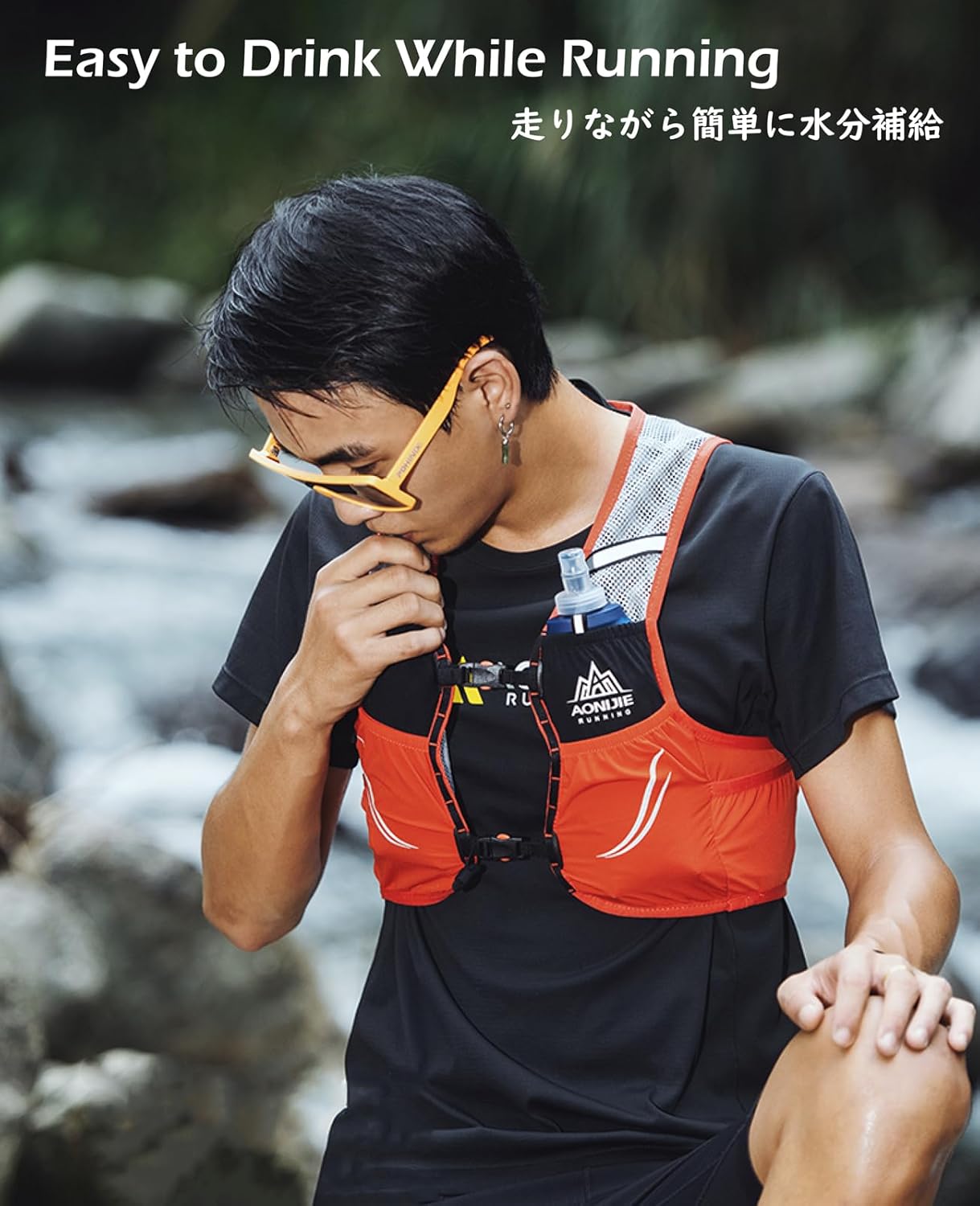 TRIWONDER Hydration Vest 2.5L Ultra Trail Running Backpack Hydration Pack Marathon Vest Lightweight Outdoor Hiking Cycling Daypack