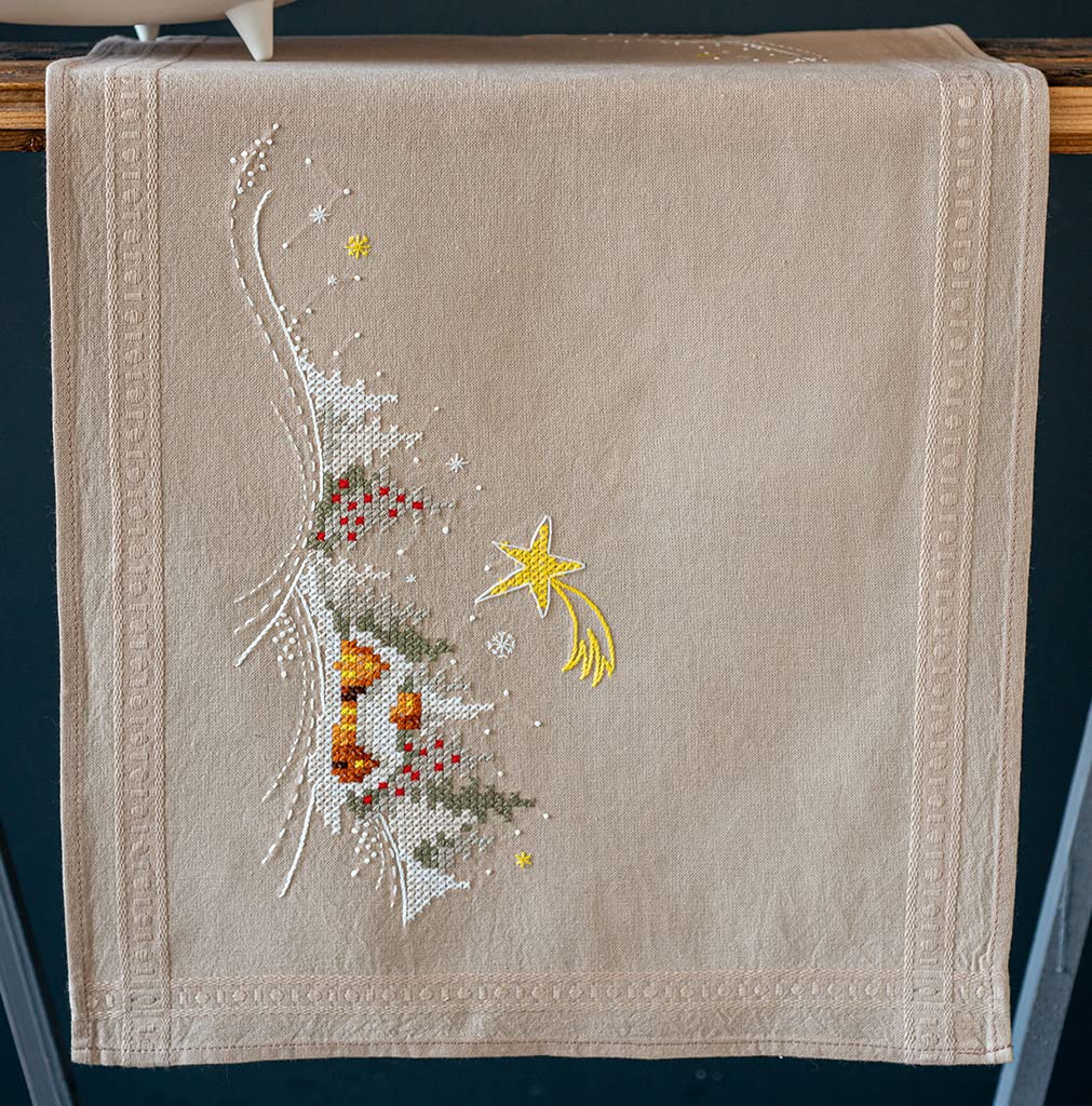 Vervaco Embroidery Kit, Cotton Fabric, Multicolored, ca. 40 x 100 cm