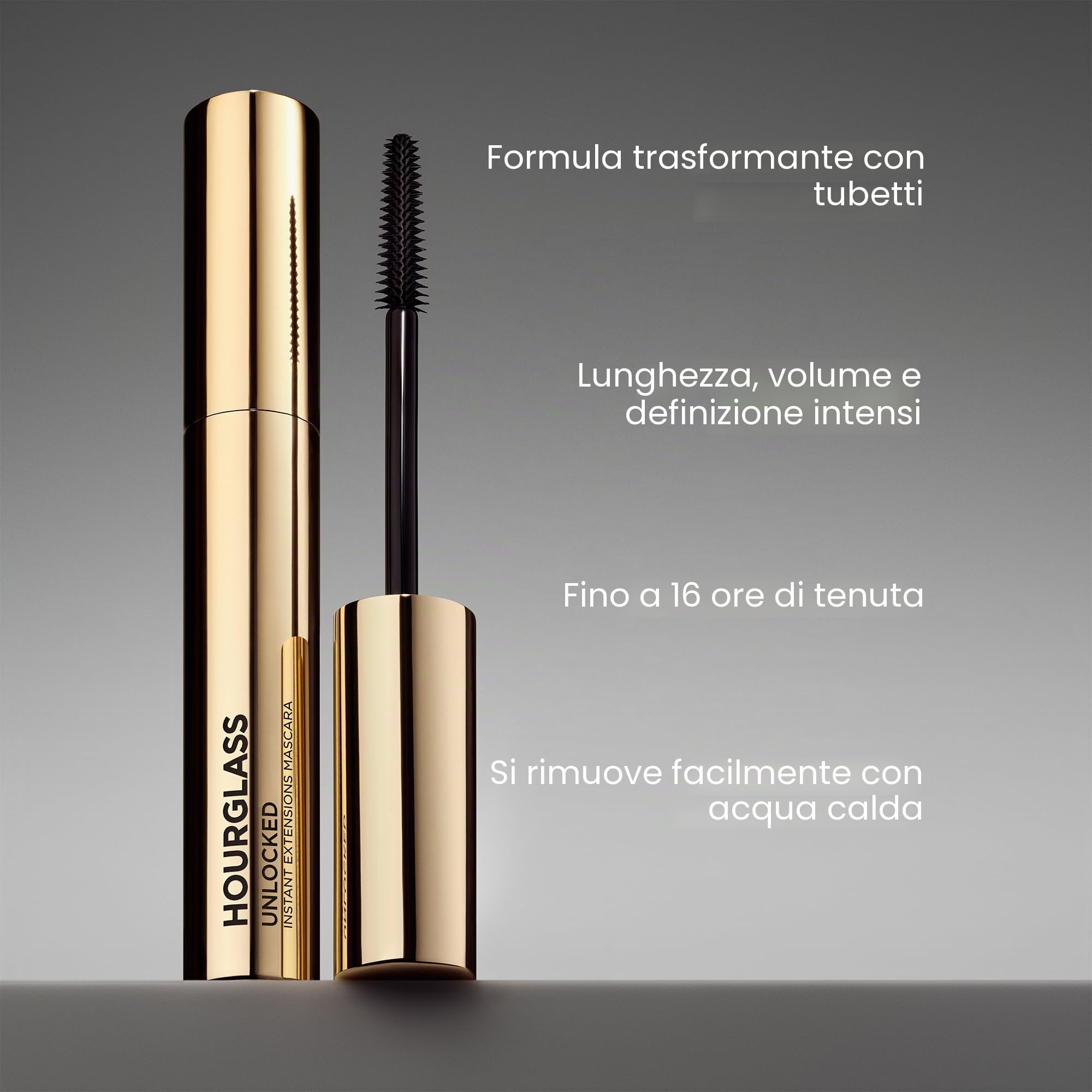 Clessidra Unlocked Instant Extensions Mascara Definizione e allungamento Mascara per ciglia drammatiche.