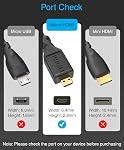 BlueRigger Micro HDMI à HDMI Câble (15FT, 4K@60Hz HDR, Hommes à hommes, 3D, 18Gbps Cord, ARC) - Compatible avec GoPro Hero 7/6, Raspberry Pi 4/5, Sony A6300 Caméra/Poche de retroid 3+, Nikon B500
