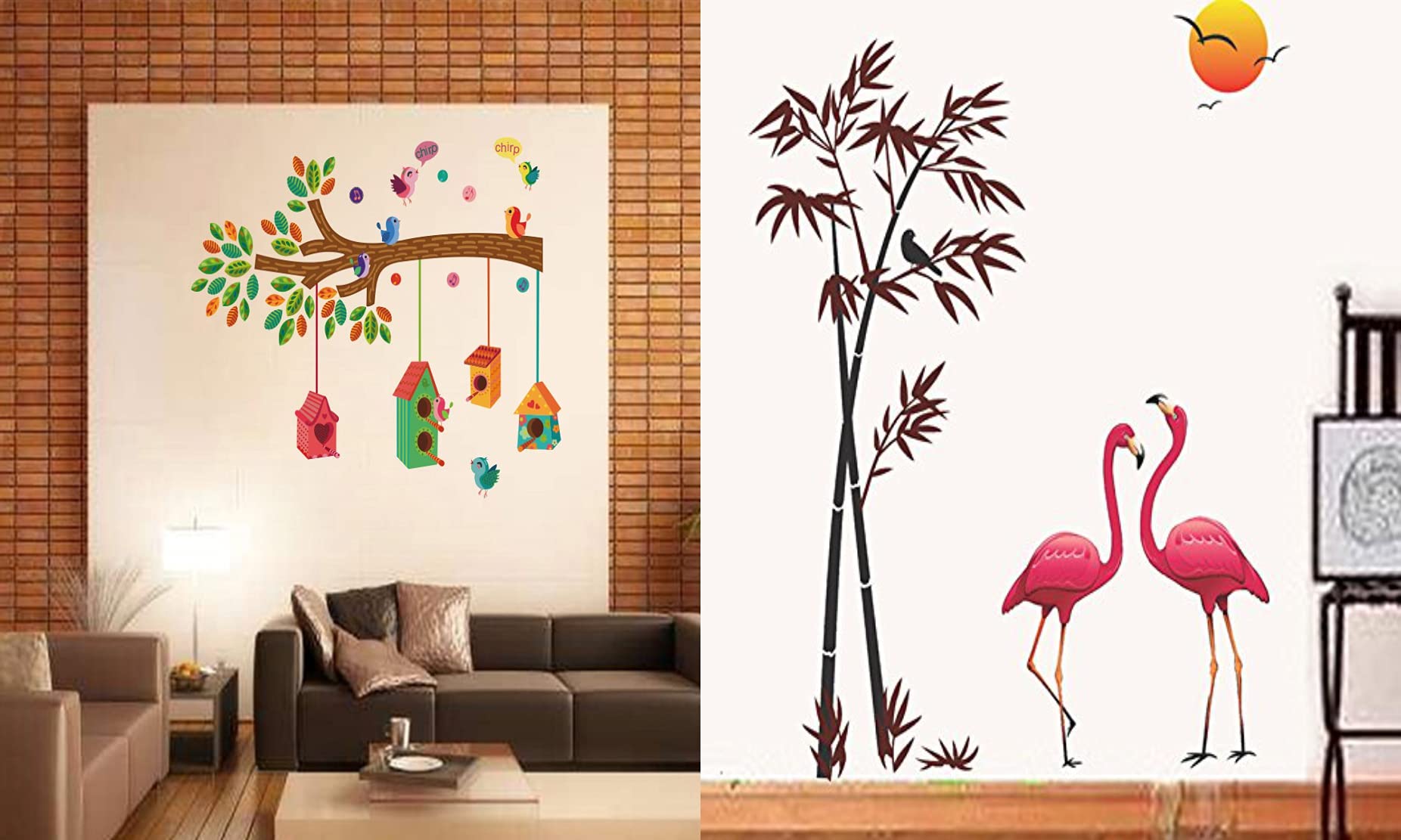 Walltech Set of 2 Wall Sticker Bird House On A Branch and Sunset Swan Wall Sticker (B09MFT6M6G) Amazon Price History, Amazon Price Tracker