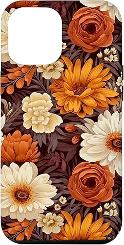 Funda para iPhone 12 Pro Max Autumn Flower Fall Pumpkin