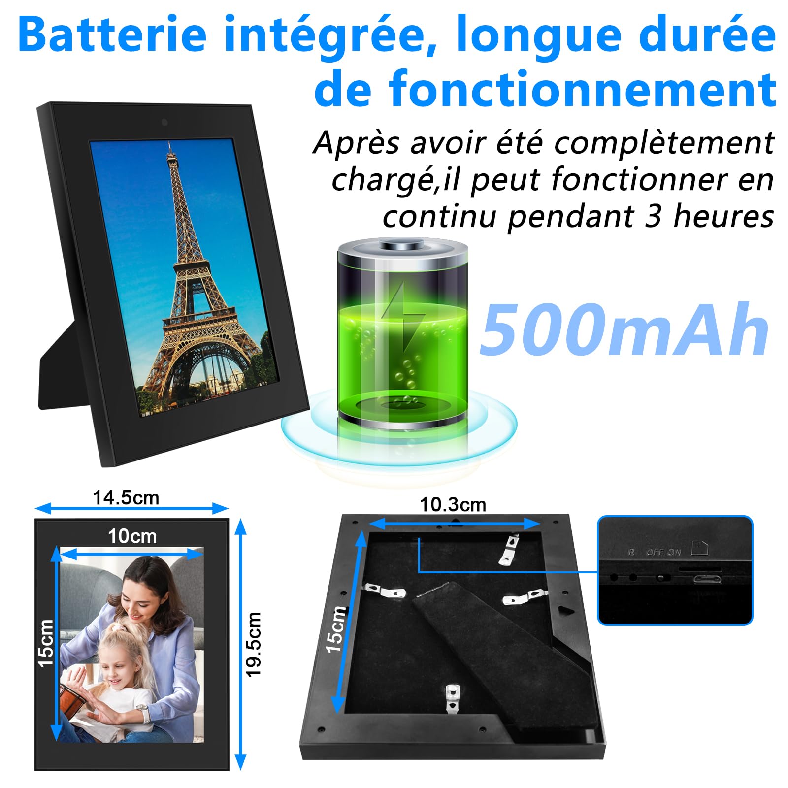 CYI Camera Cachée Espion Portátil HD1080P, Caméra de Surveillance sans Fil Intérieur 5G & 2.4G, Micro Camera Espion WiFi Detecteur de Mouvement Stockage dans Le Cloud pour Sécurité intérieure