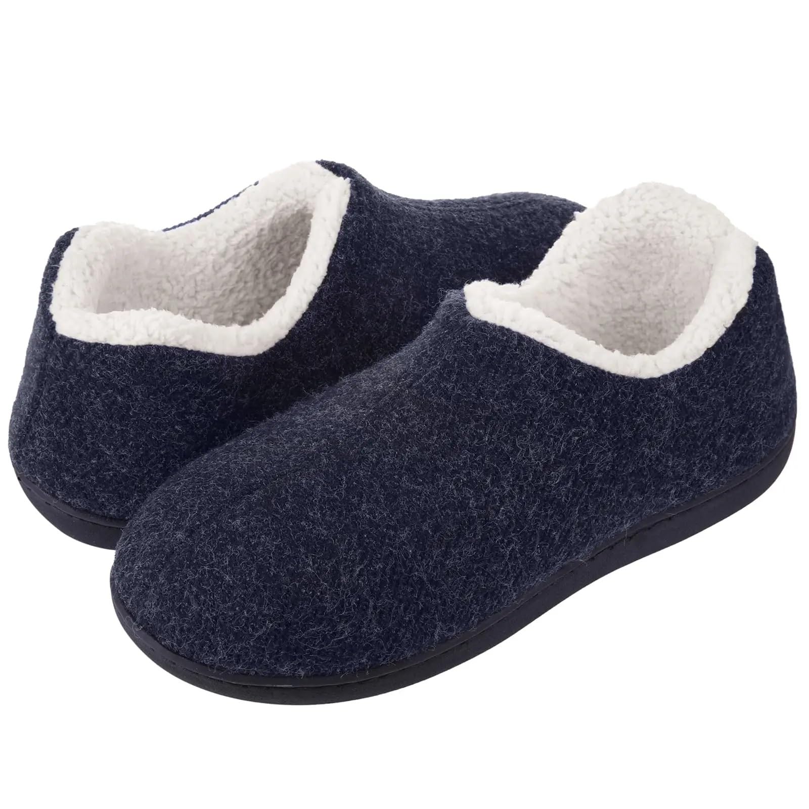 Pantofole da uomo in cotone Pantofole invernali da uomo calde esterno casa con suola in memory foam for interni Scarpe casual