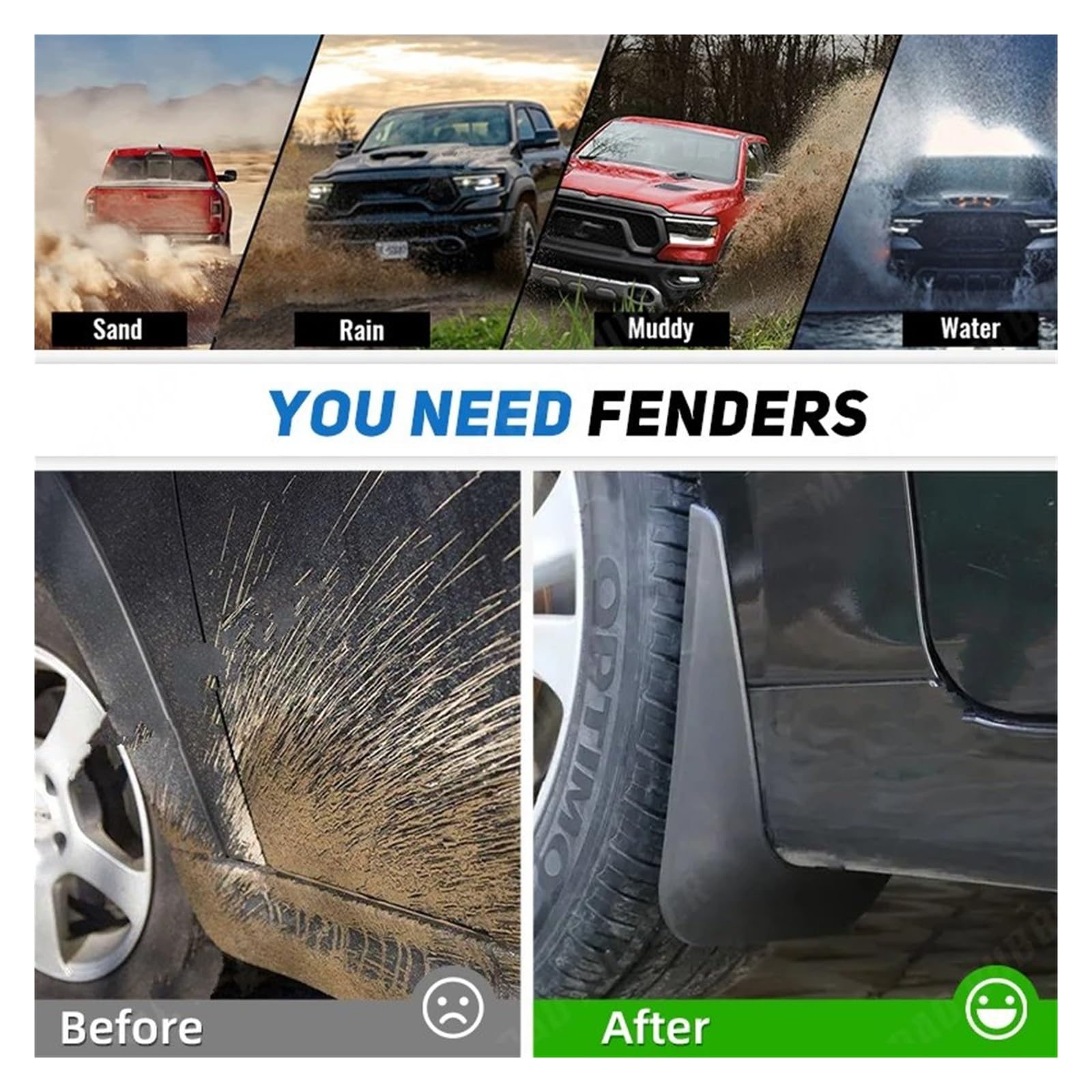 Auto Flap Paraspruzzi Per Skoda Per Kodiaq 2016-2021 Anteriore Posteriore Auto Paraspruzzi Paraspruzzi Parafanghi Parafango Accessori Auto Paraschizzi Fender