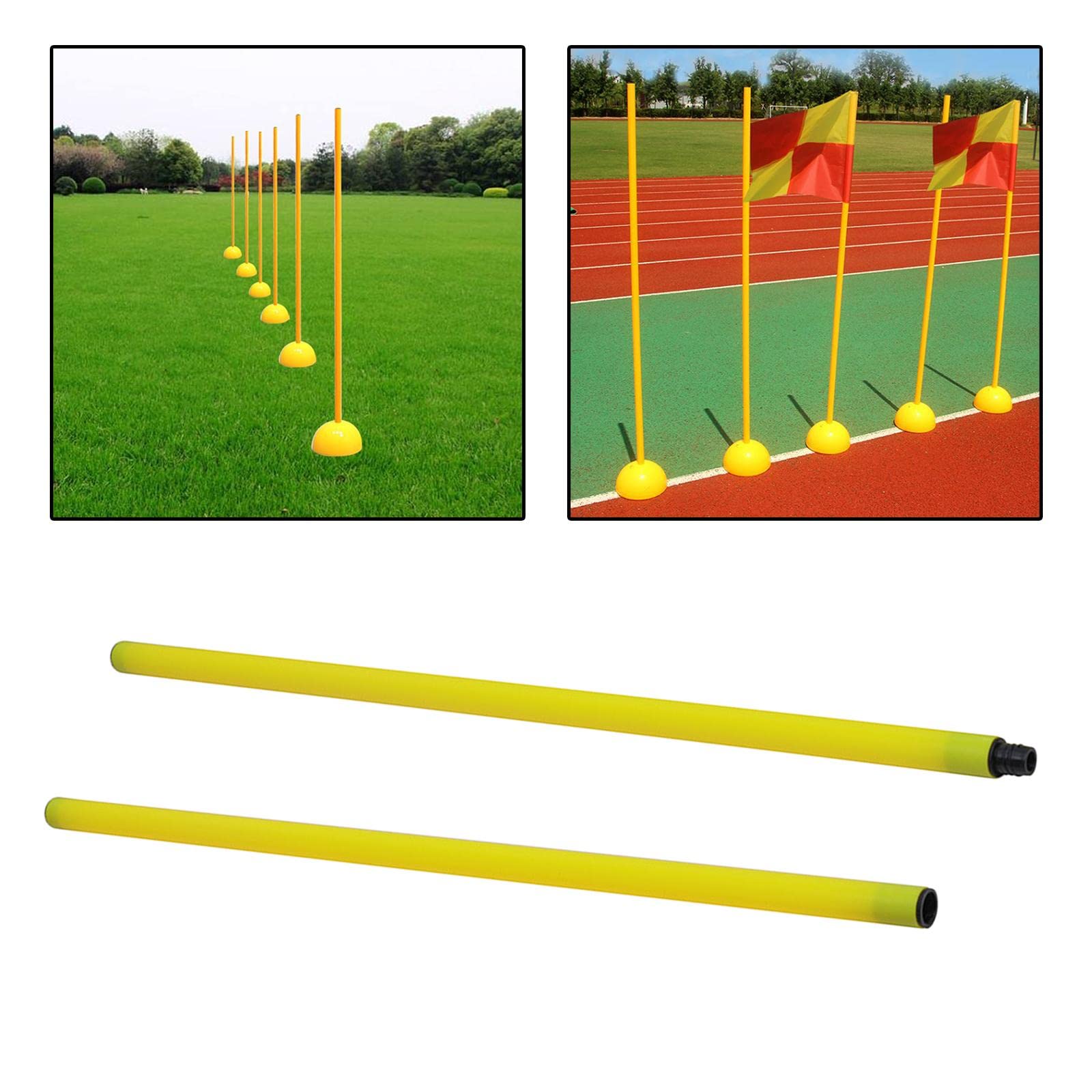 CALANDIS® Football Door Pole Training Tool Sign Obstacle Marker Rod 2 Pieces Sign Pole-image-48