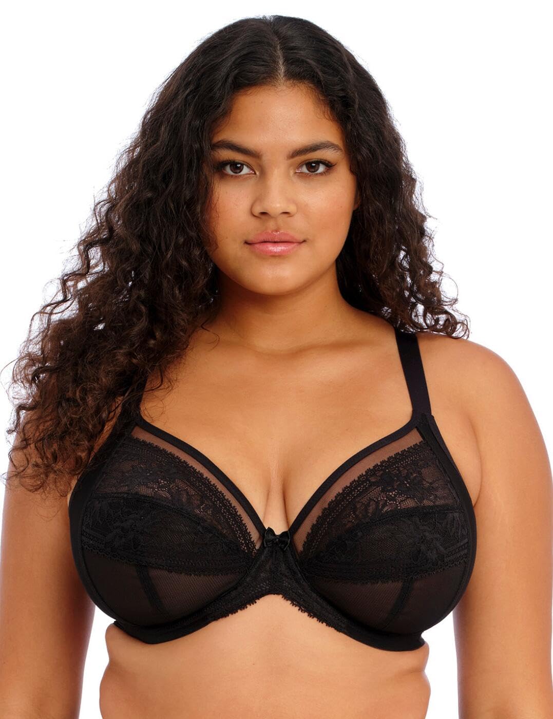 Elomi Kendra Underwired Plunge Bra (32GG, Black)