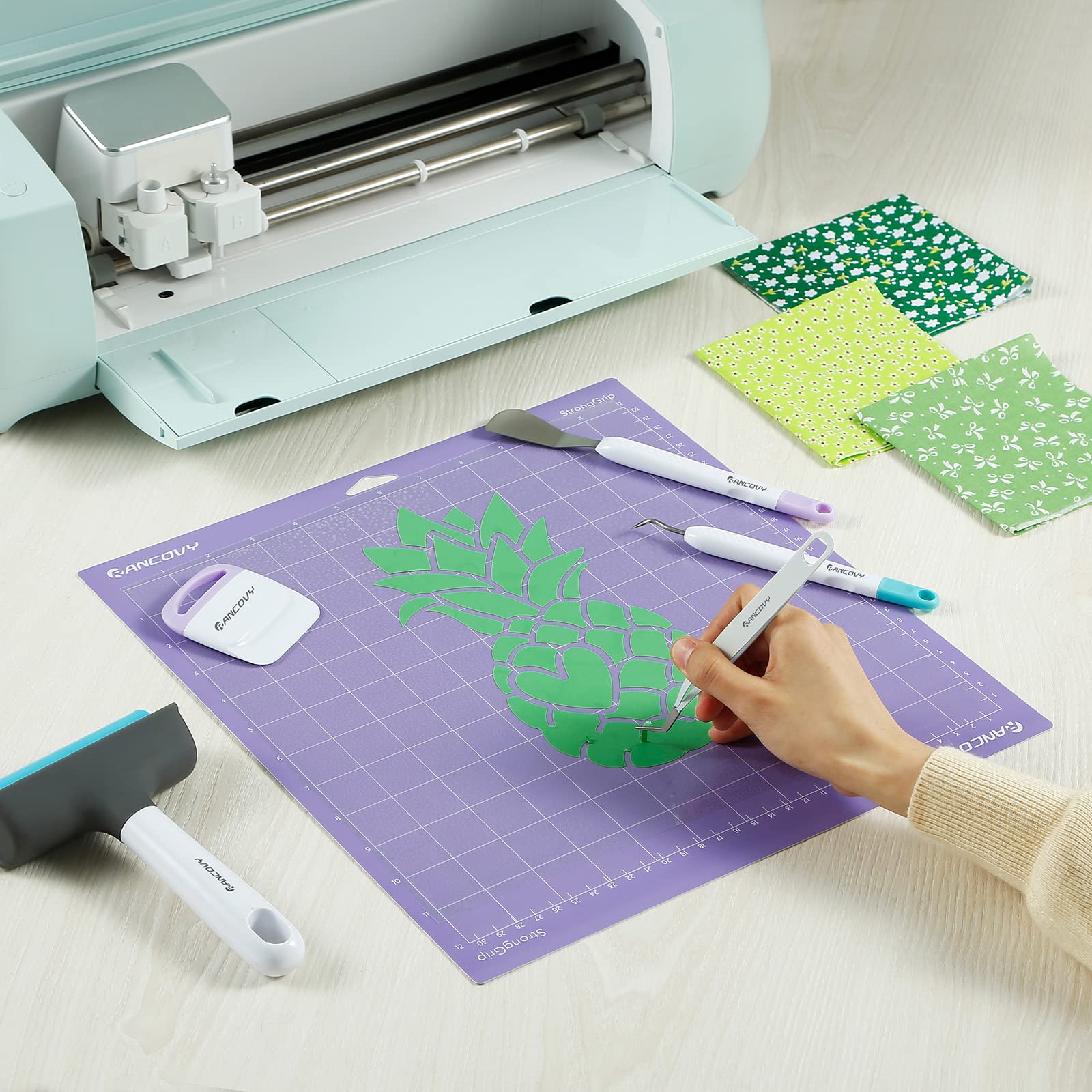 Set di strumenti base per strumenti di diserbo in vinile Cricut/Silhouette/Siser/Oracal 631 651 751 Vinile 5 pezzi Kit di strumenti per artigianato in cartoncino