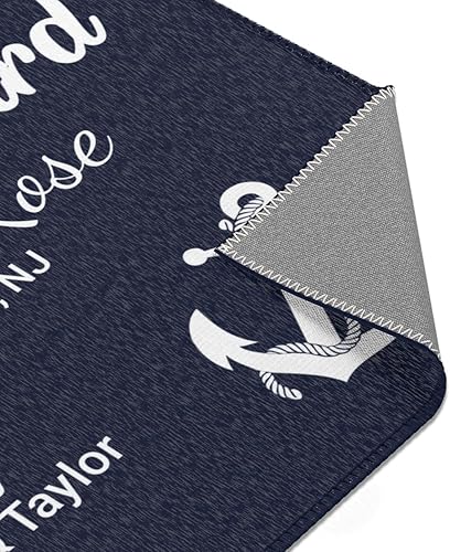 Miniatura 3 de Alfombra personalizada de bienvenida a bordo, alfombrilla de yate personalizada, regalo náutico, decoración costera personalizada, regalos de barco,