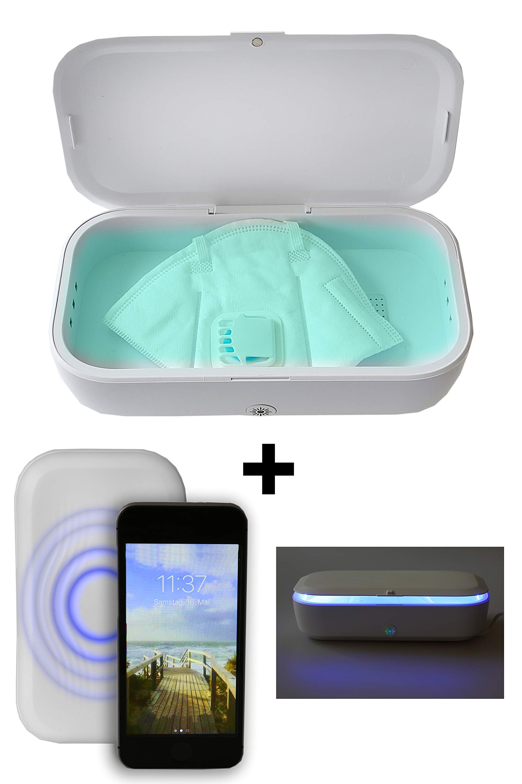 Northpoint Boîte de désinfection UV stérilisateur sans fil avec lampe UV C LED