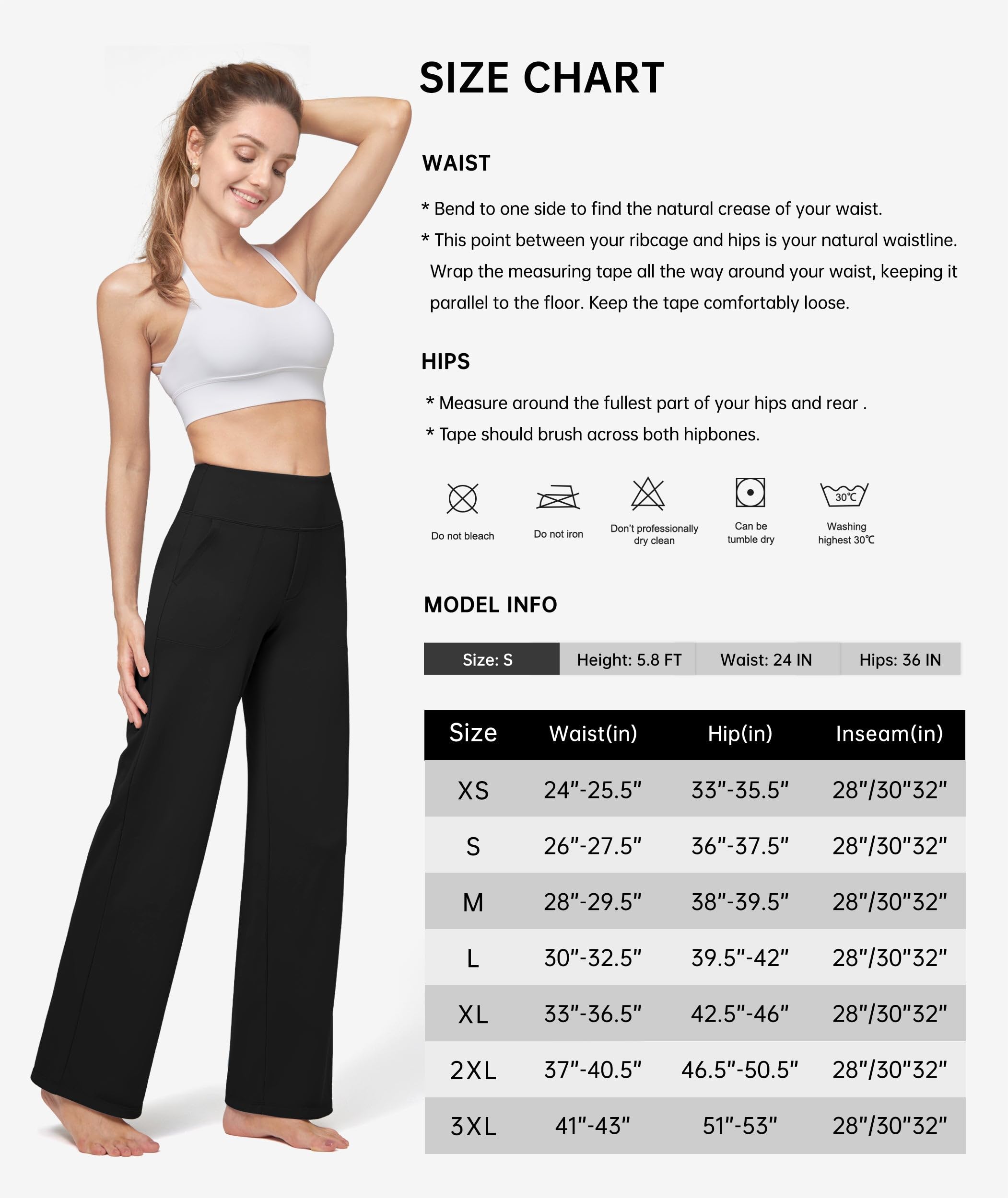 WILLIT Pantalon de yoga pour femme - Pantalon de sport extensible - Taille haute - Contrôle du ventre - Pantalon de loisirs - Pantalon de travail décontracté avec poches