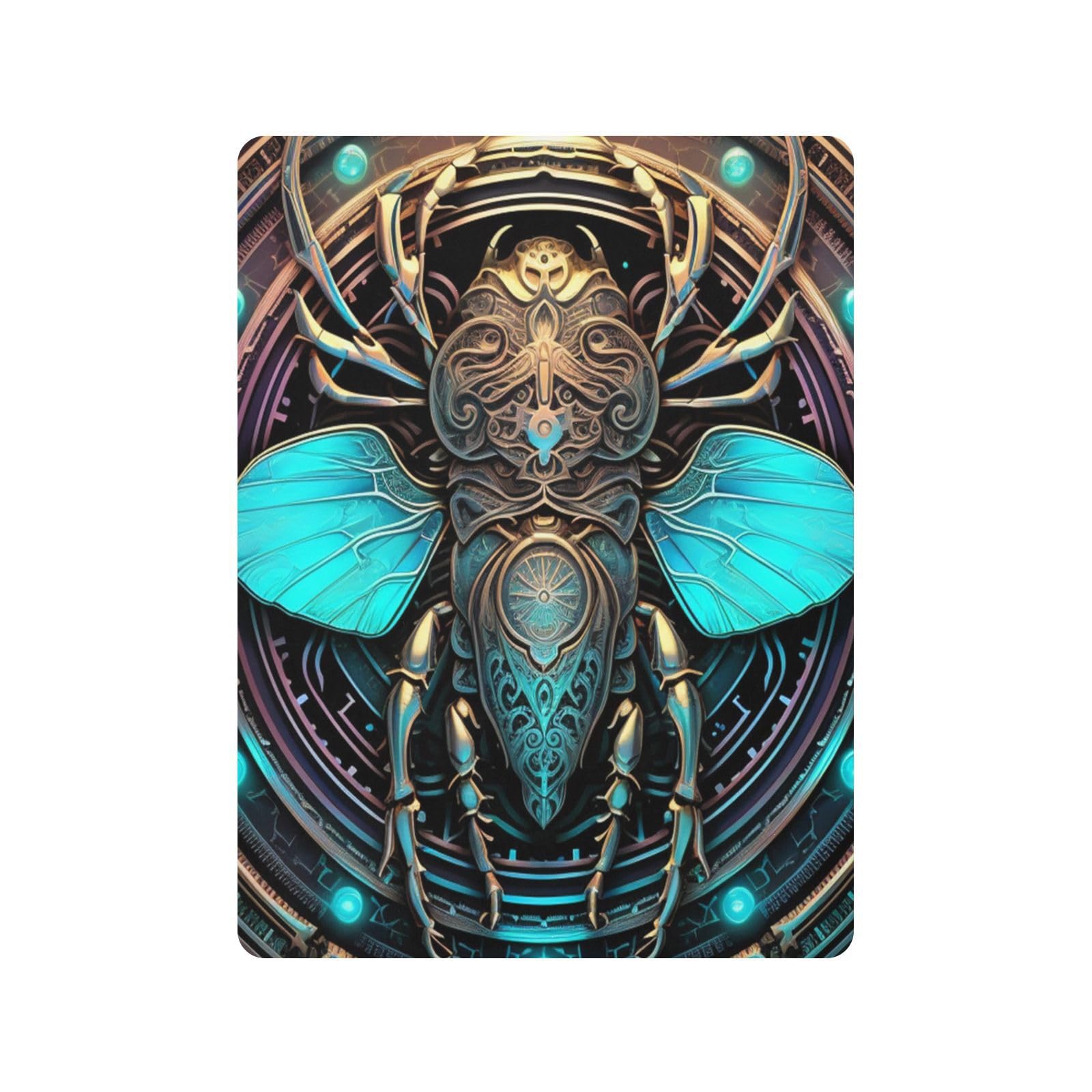 Arte Abstracto Cian De La Abeja Sábana de Cuna para Niños Pequeños,Sábanas de Algodón Suave para Bebés Aptas para Colchón Corralito