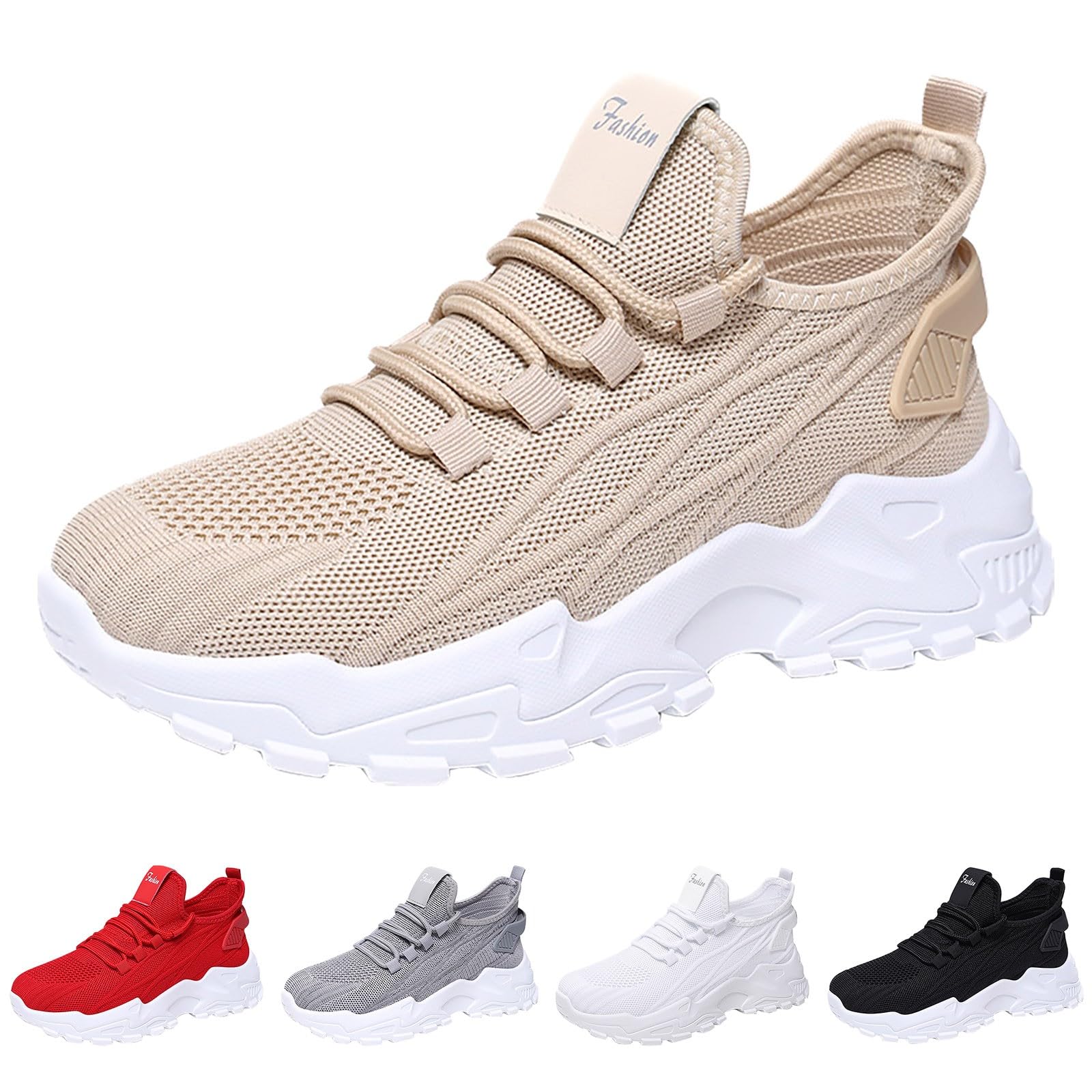 Sneakers Donna Estive Eleganti Ortopediche Scarpe da Ginnastica Traspiranti Leggere Arco Pianta Larga Sportive Sneaker Moda Antiscivolo Scarpes da Corsa Memory Foam Scarpe Jogging Trekking Fitness